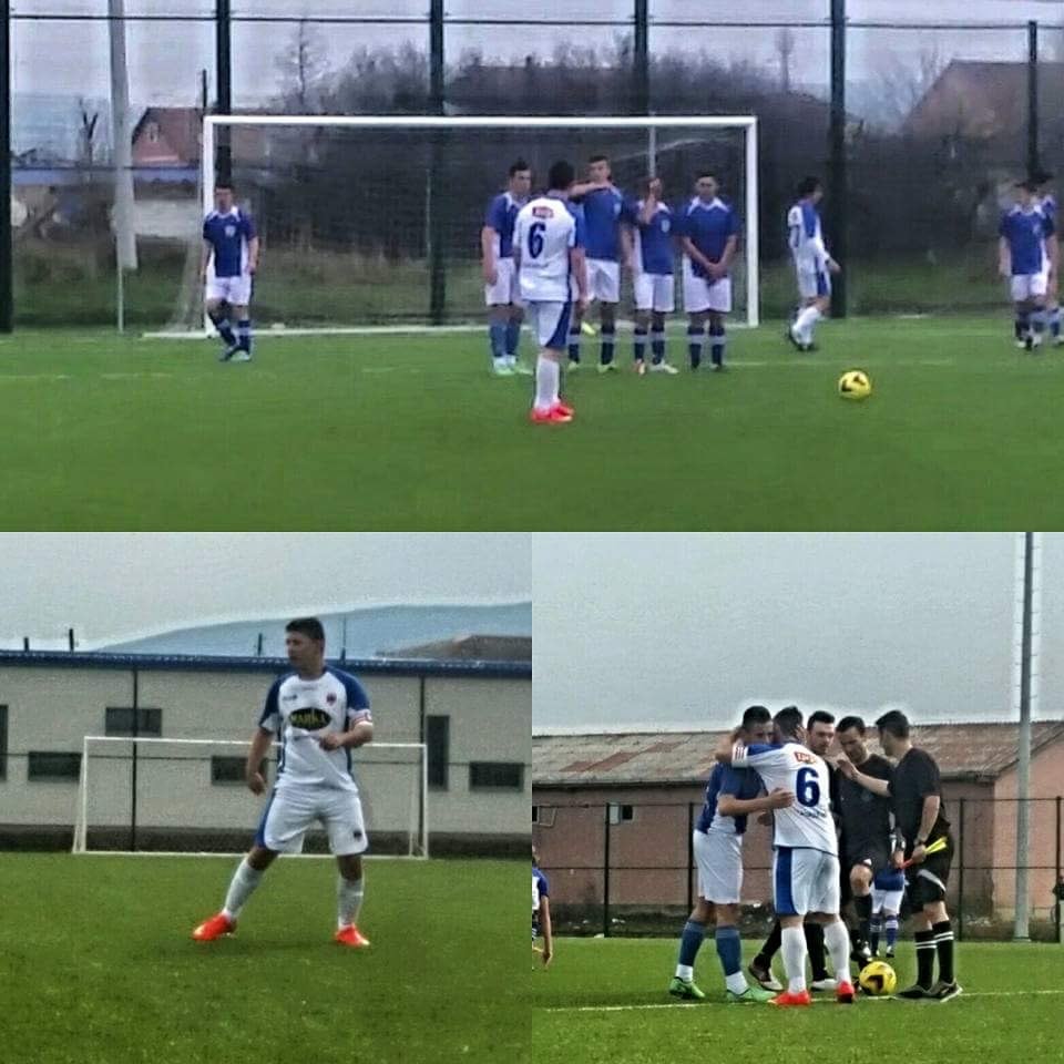 Arlind playing football